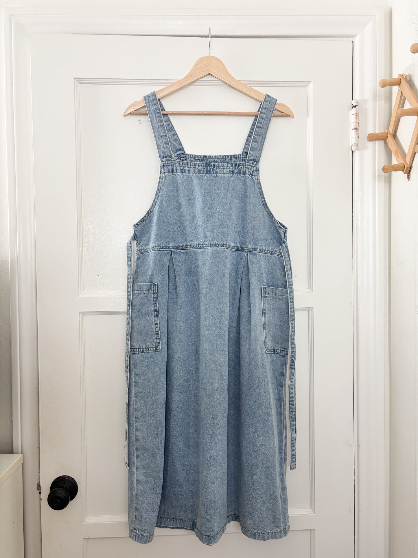 Denim Overall Dress (M)