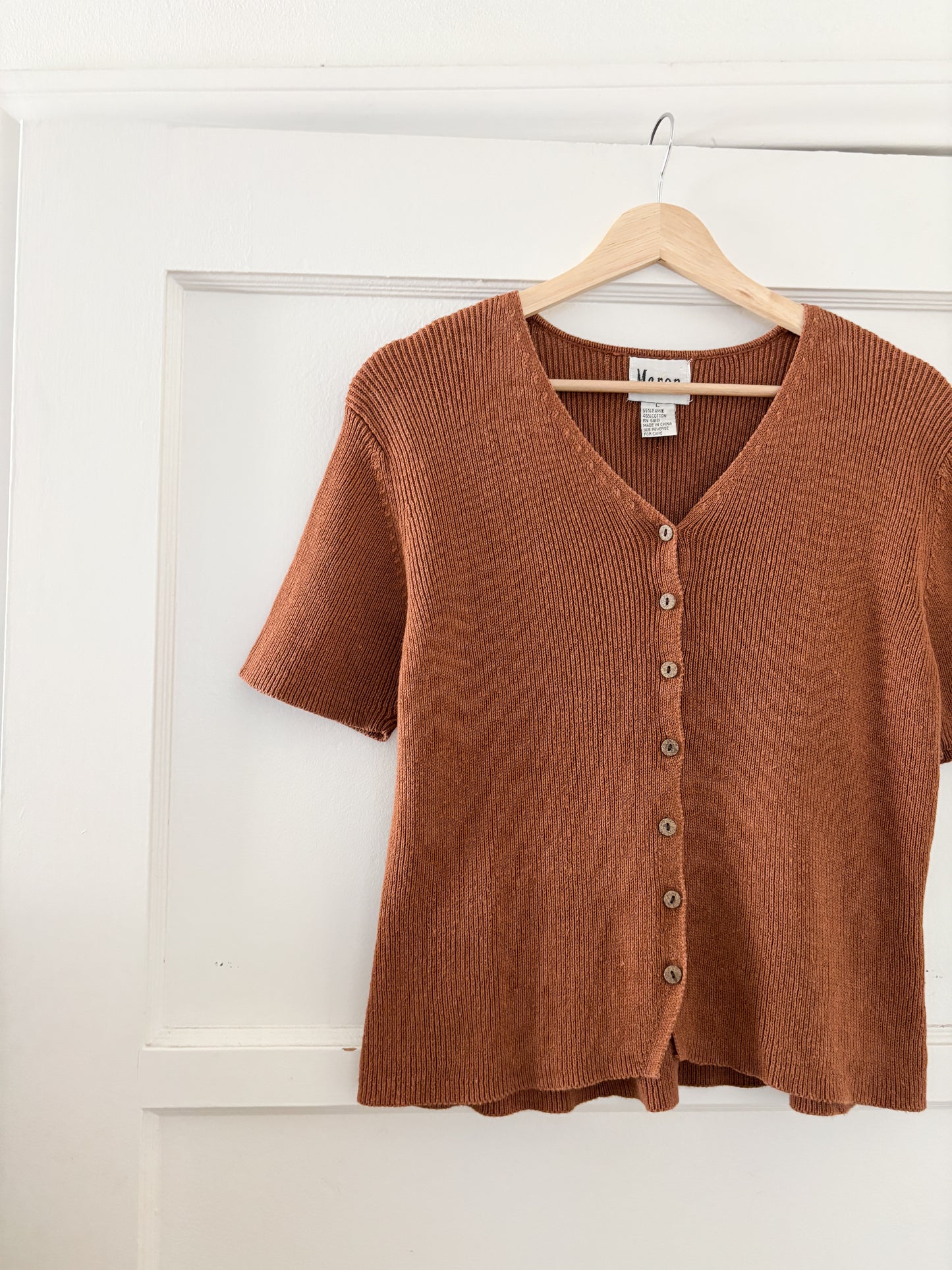 Vintage Rust Knit Top (L)