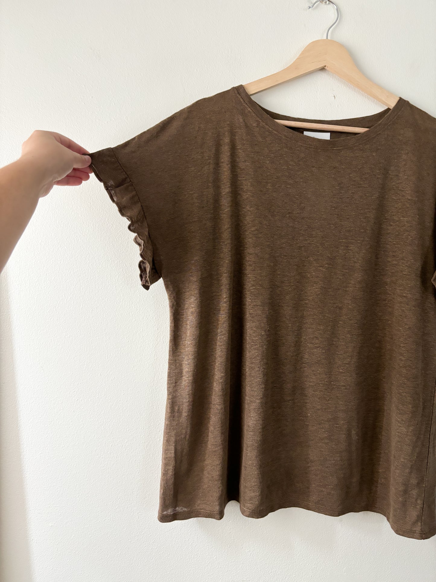 J Jill linen ruffle blouse (M)