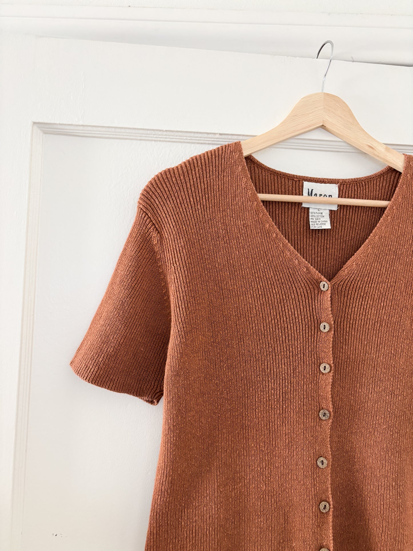 Vintage Rust Knit Top (L)