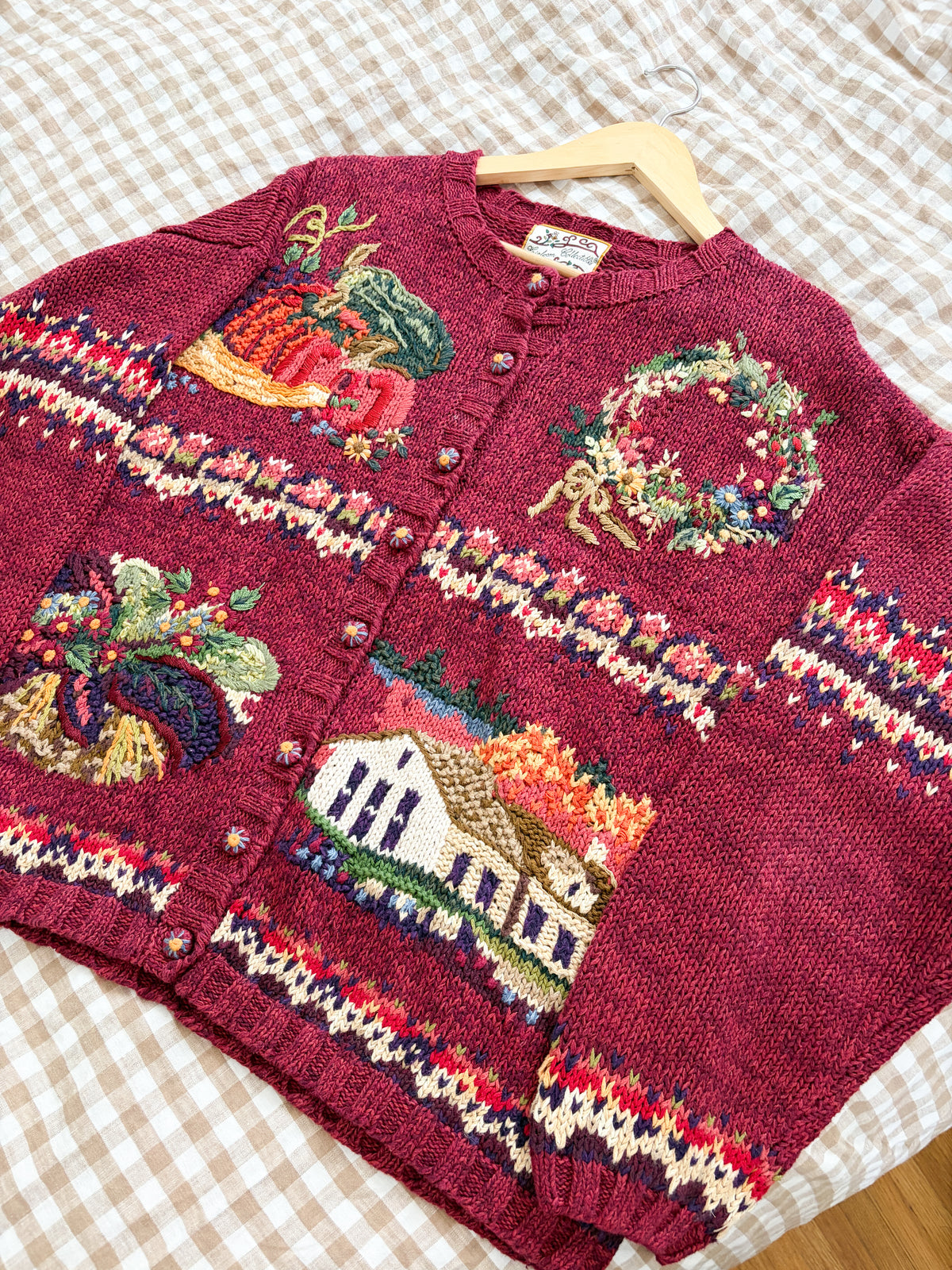 Vintage Heirloom Collections Autumn Cardigan (XL)