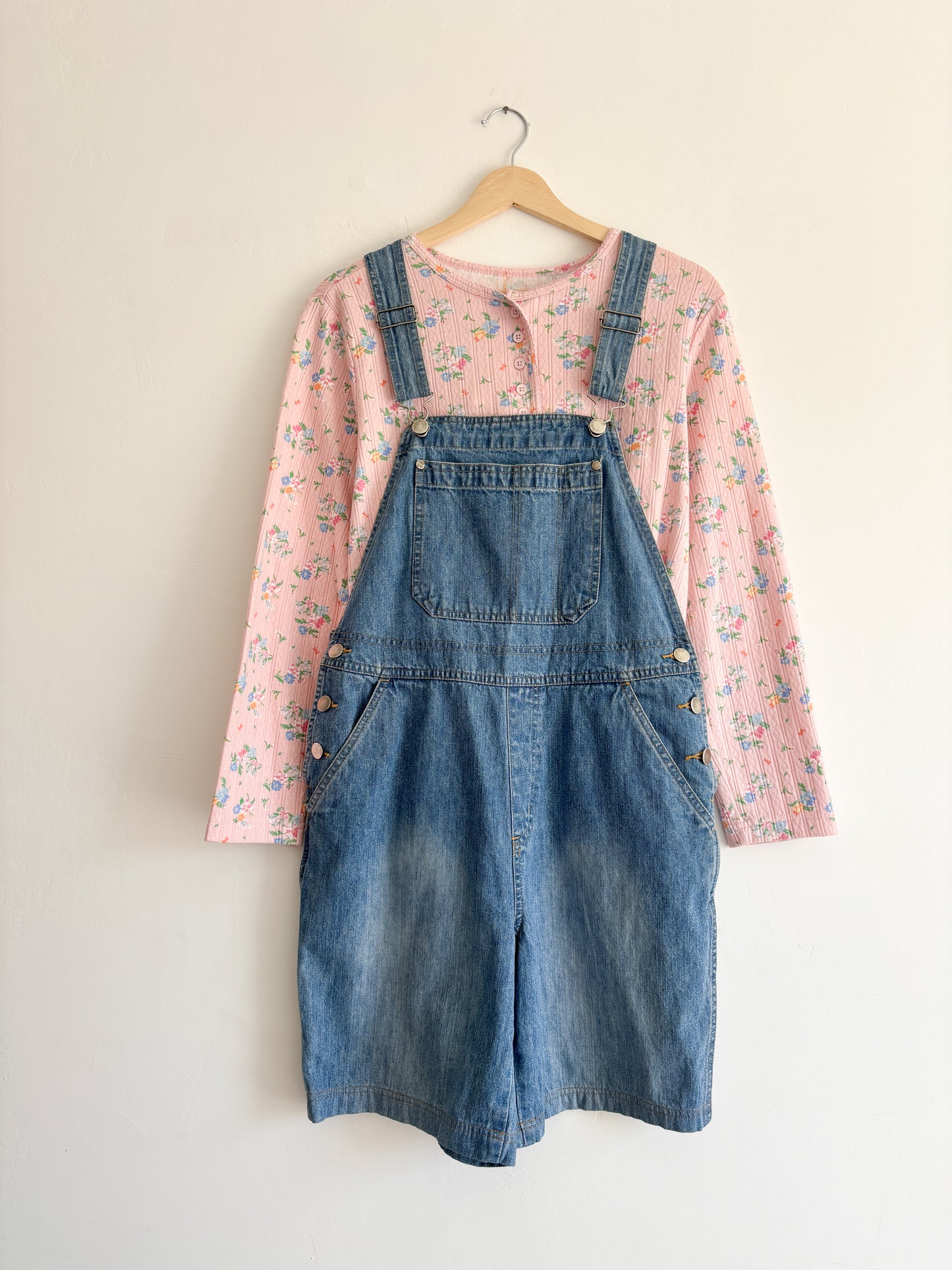 Blaire Pink Floral Henley (M)