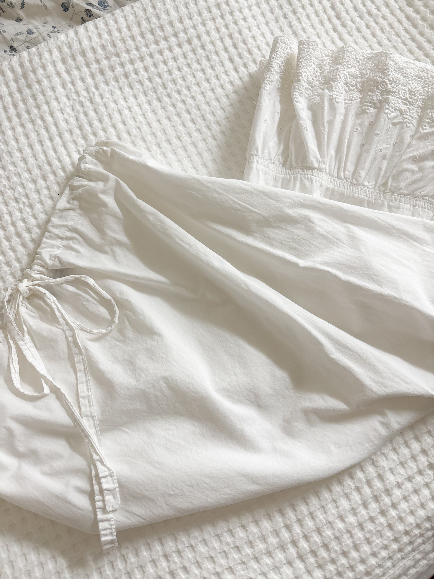 Vintage Cotton Tie Skirt