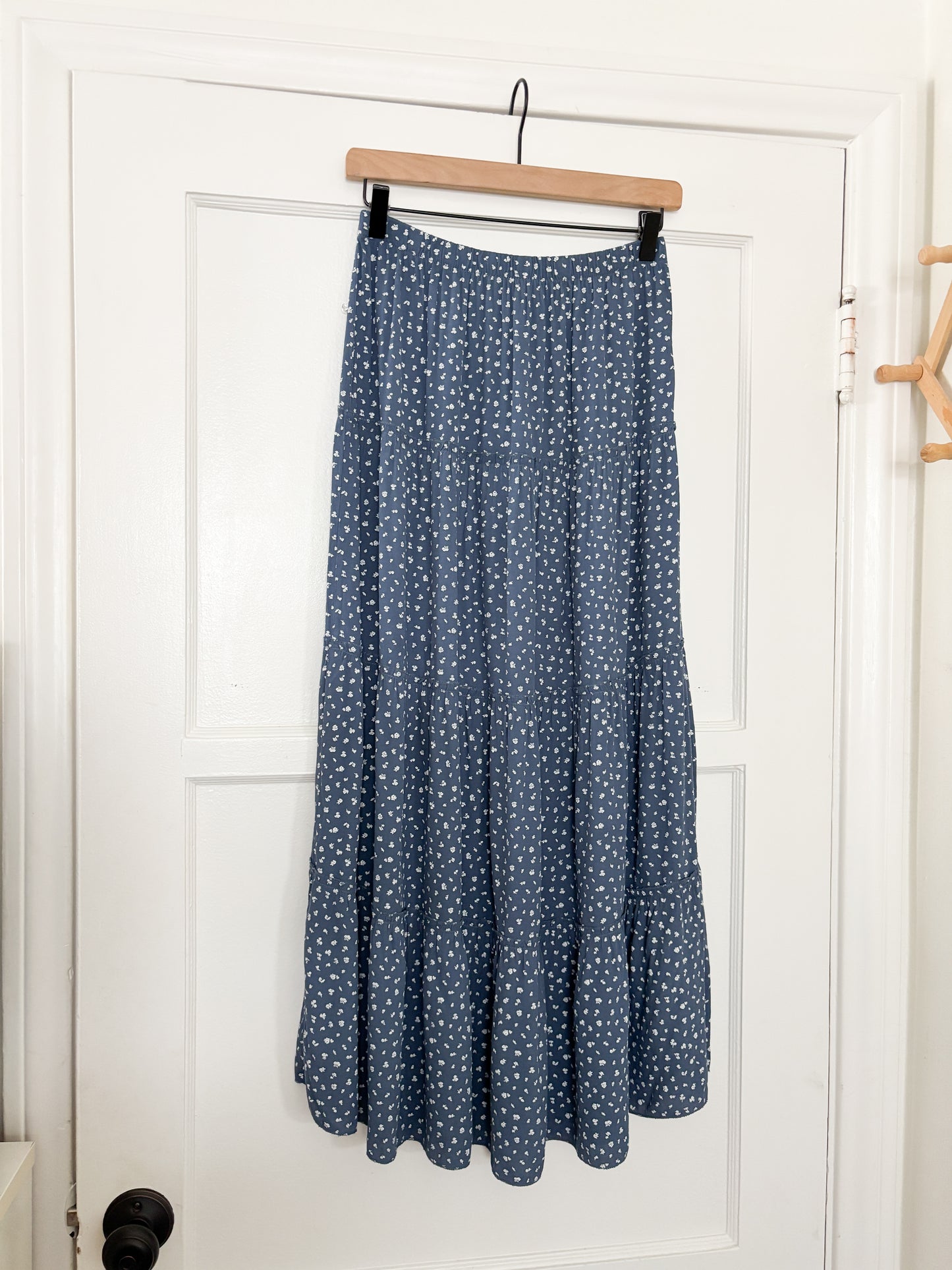 Brandy Melville Blue Floral Skirt