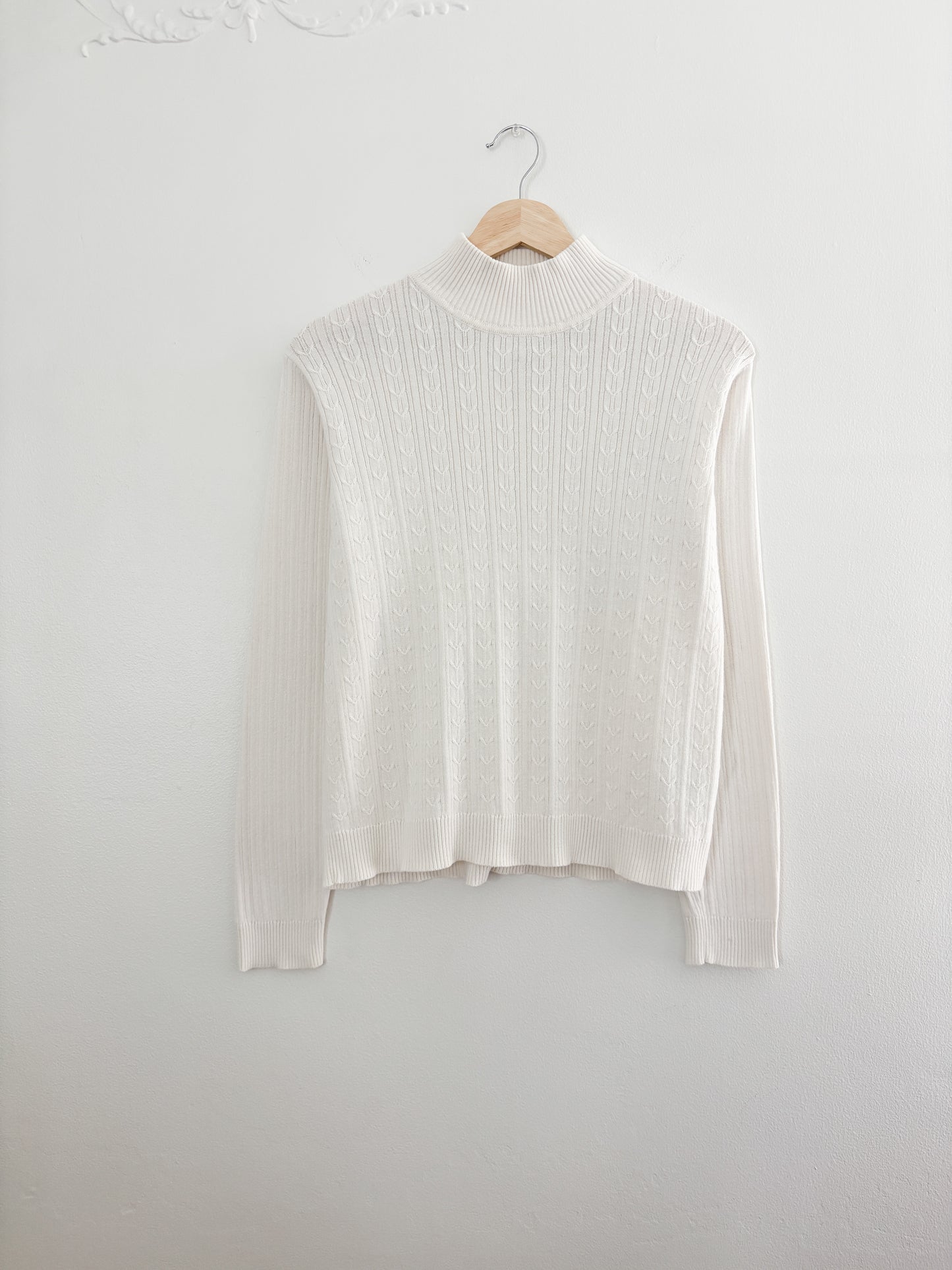 Vintage patterned mockneck (L)