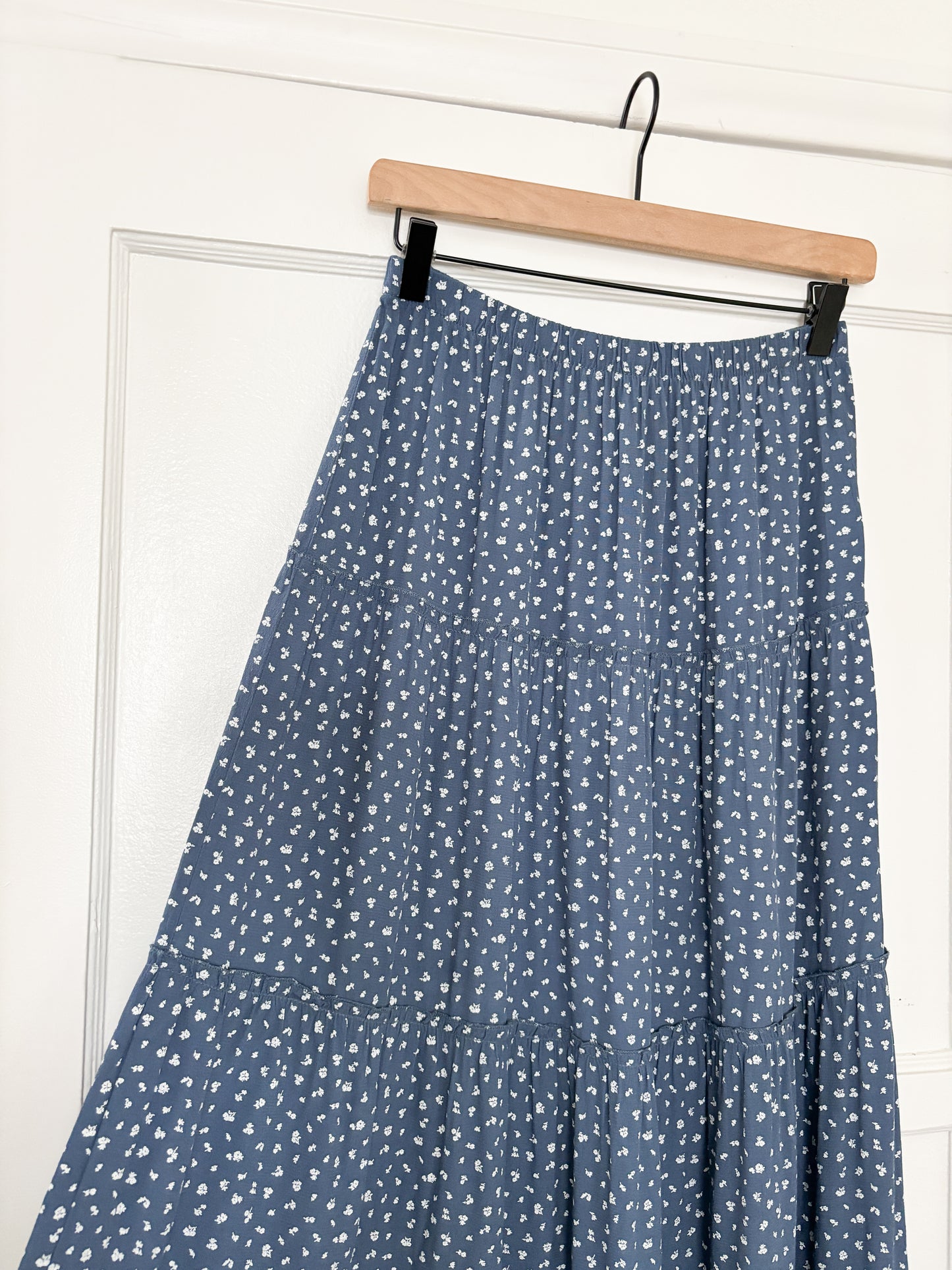 Brandy Melville Blue Floral Skirt