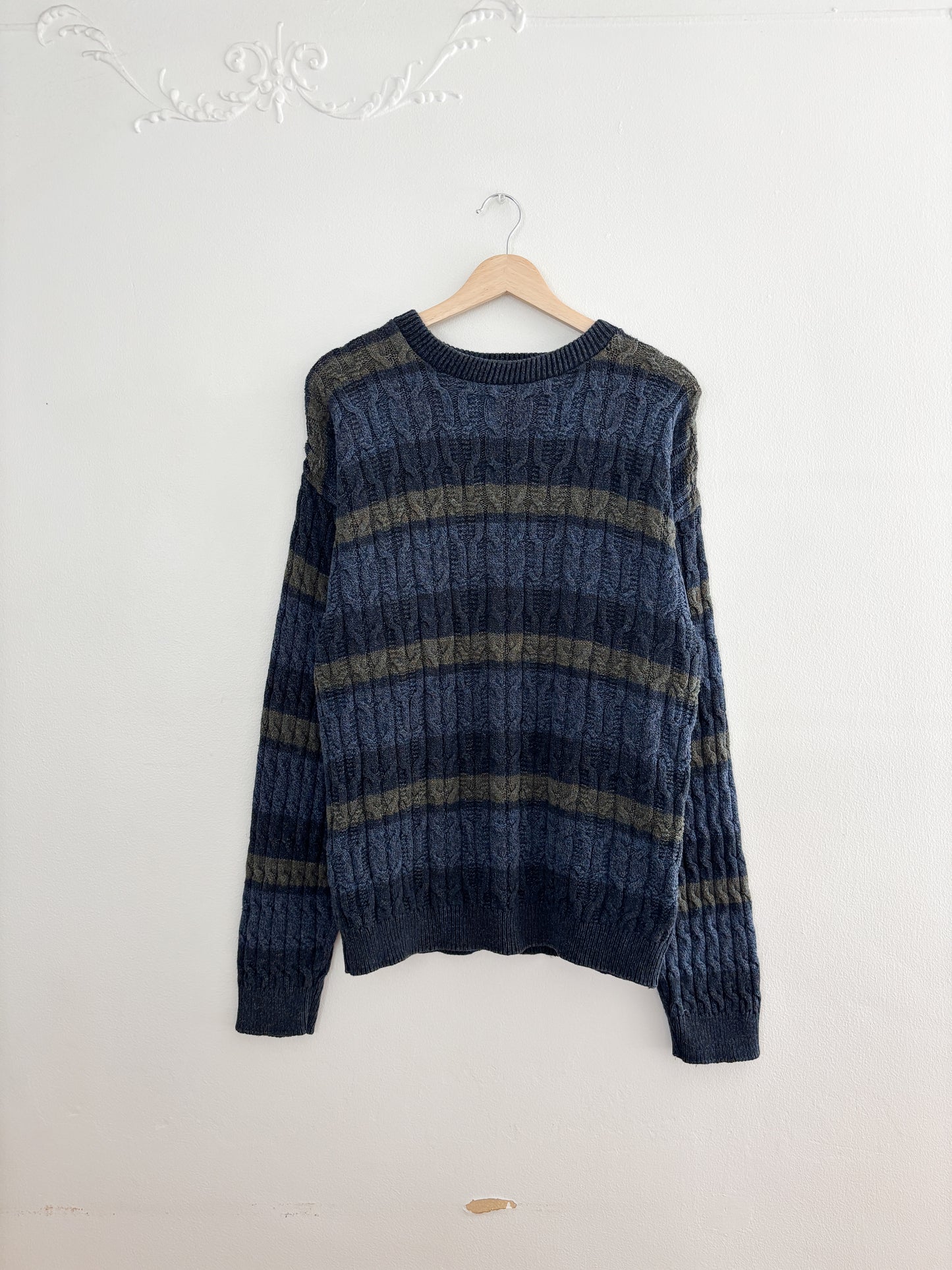 Vintage Striped Sweater (M)