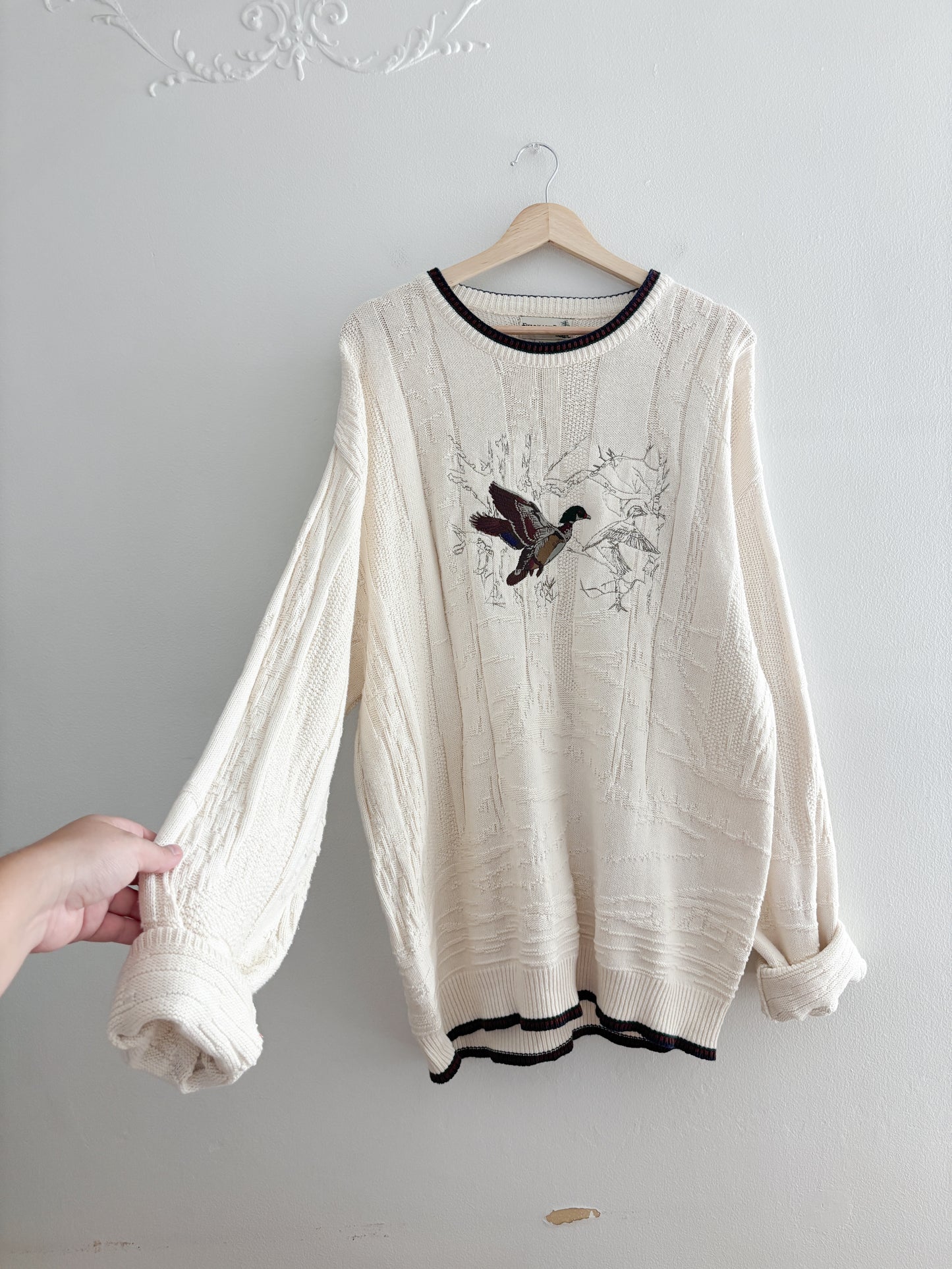 Vintage Mallard Embroidered Sweater (L)