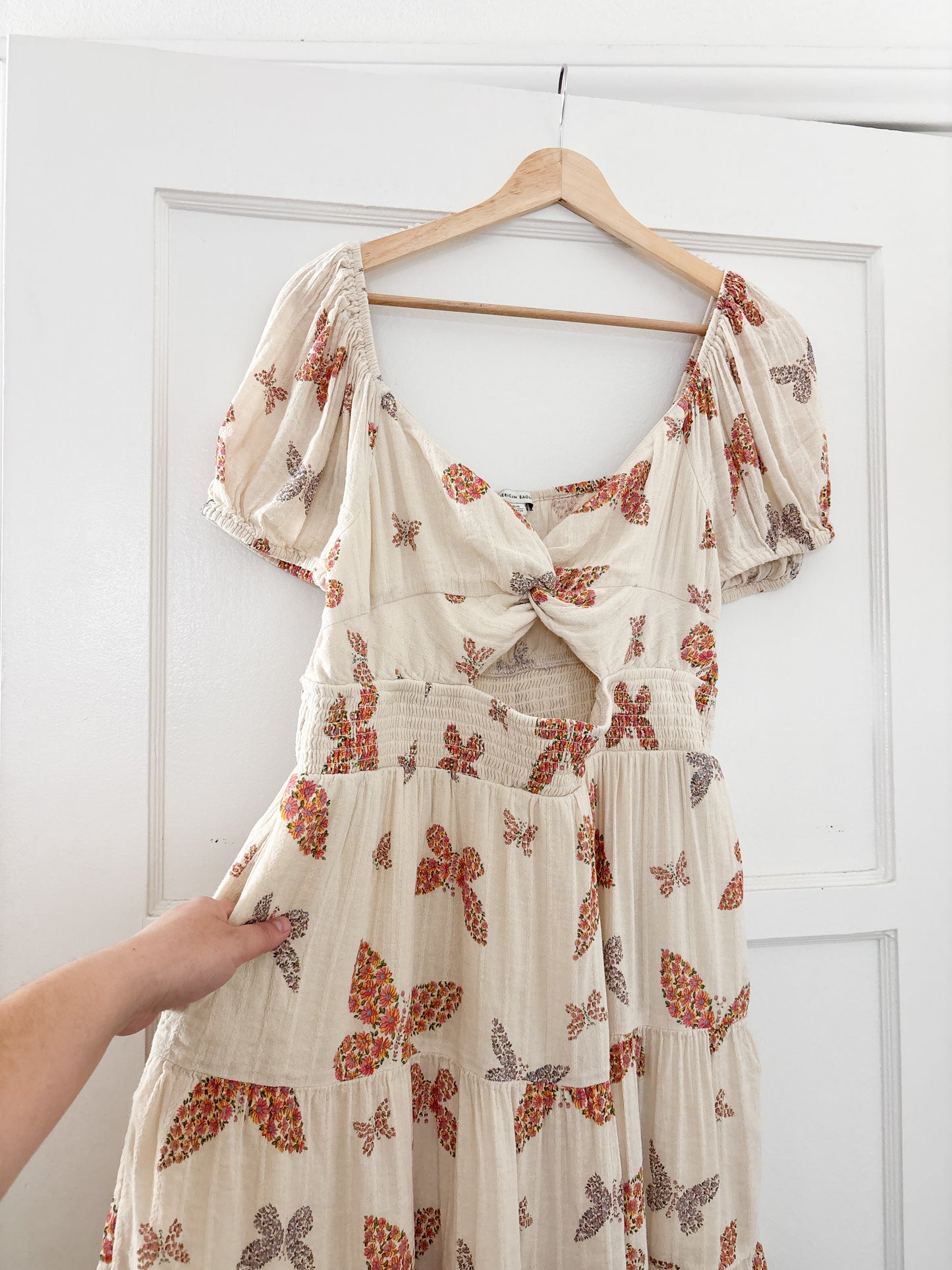 AE Floral Smocked Dress (L)