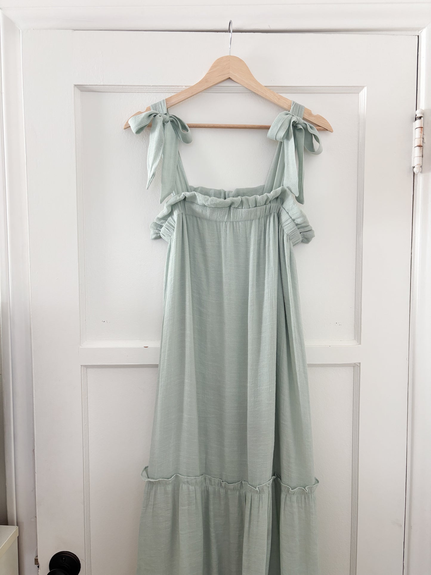 By the River Sage Tiered Dress (M)