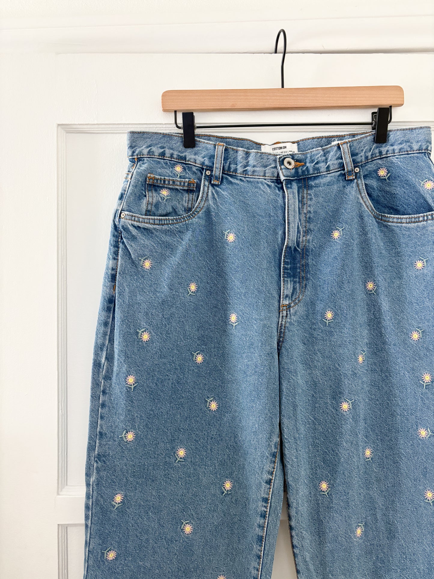 Cotton On Floral “Loose Straight” Jeans