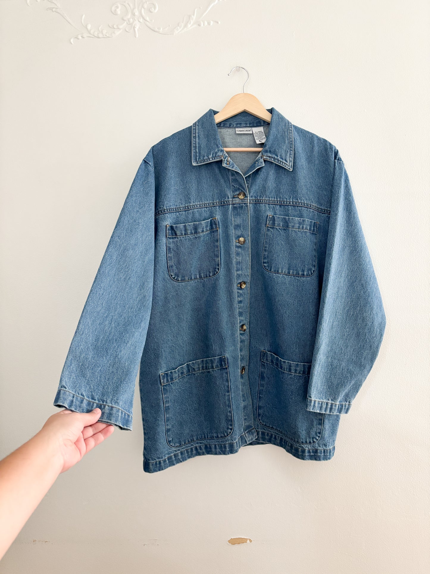 Vintage Denim Chore Jacket (XL)