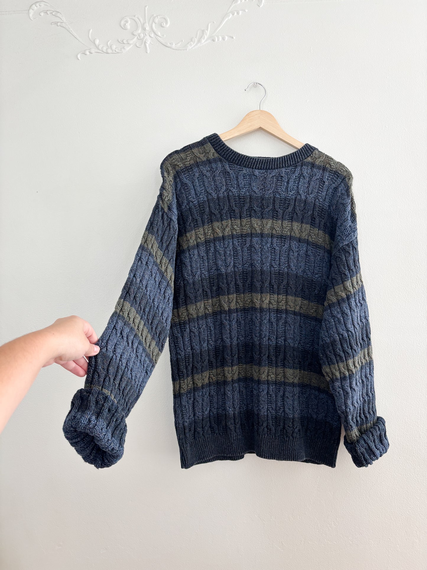 Vintage Striped Sweater (M)