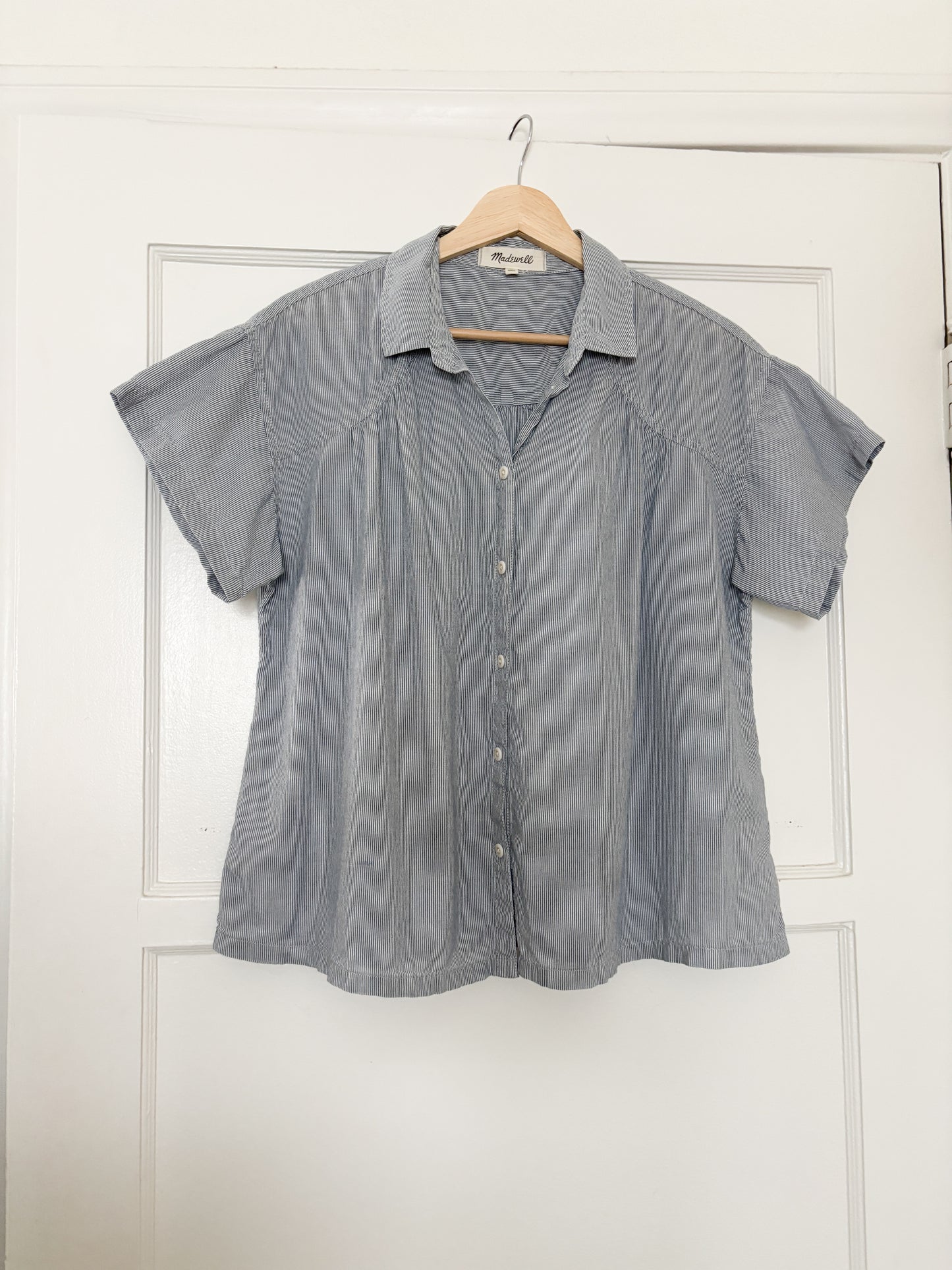 Madewell Striped Button Up Top (M)