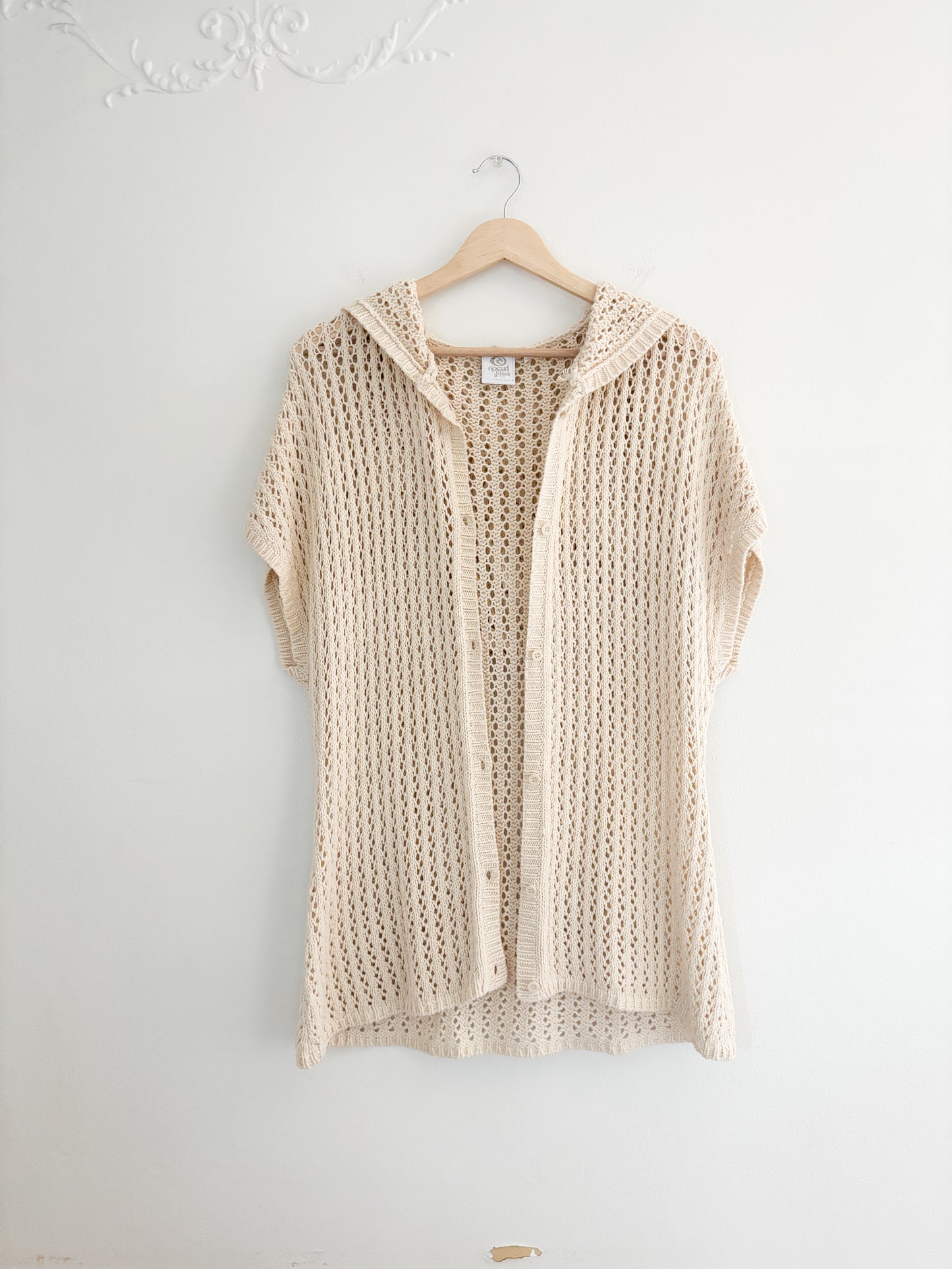 RipCurl Crochet Hoodie Cover Up