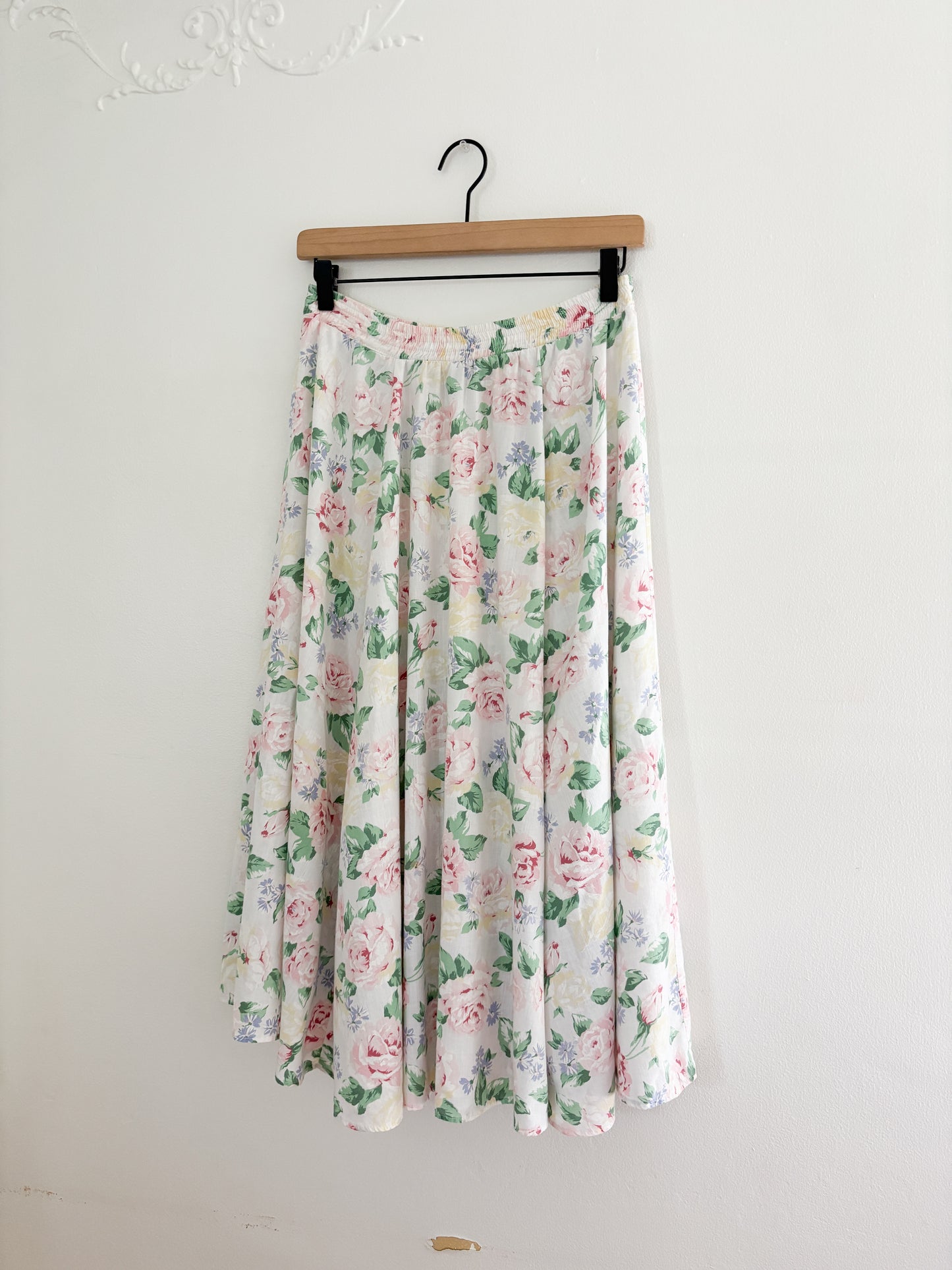 Vintage floral Easy skirt (M)