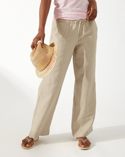 Tommy Bahama Oat Linen Easy Pants (S)