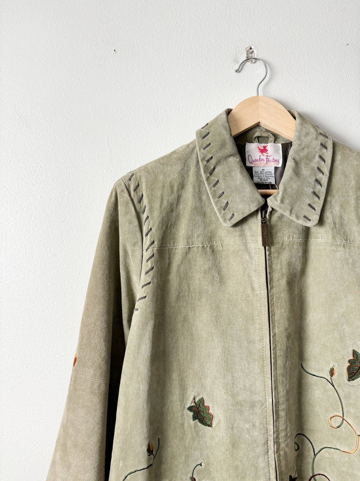 Vintage Pumpkin Leather Jacket (M)