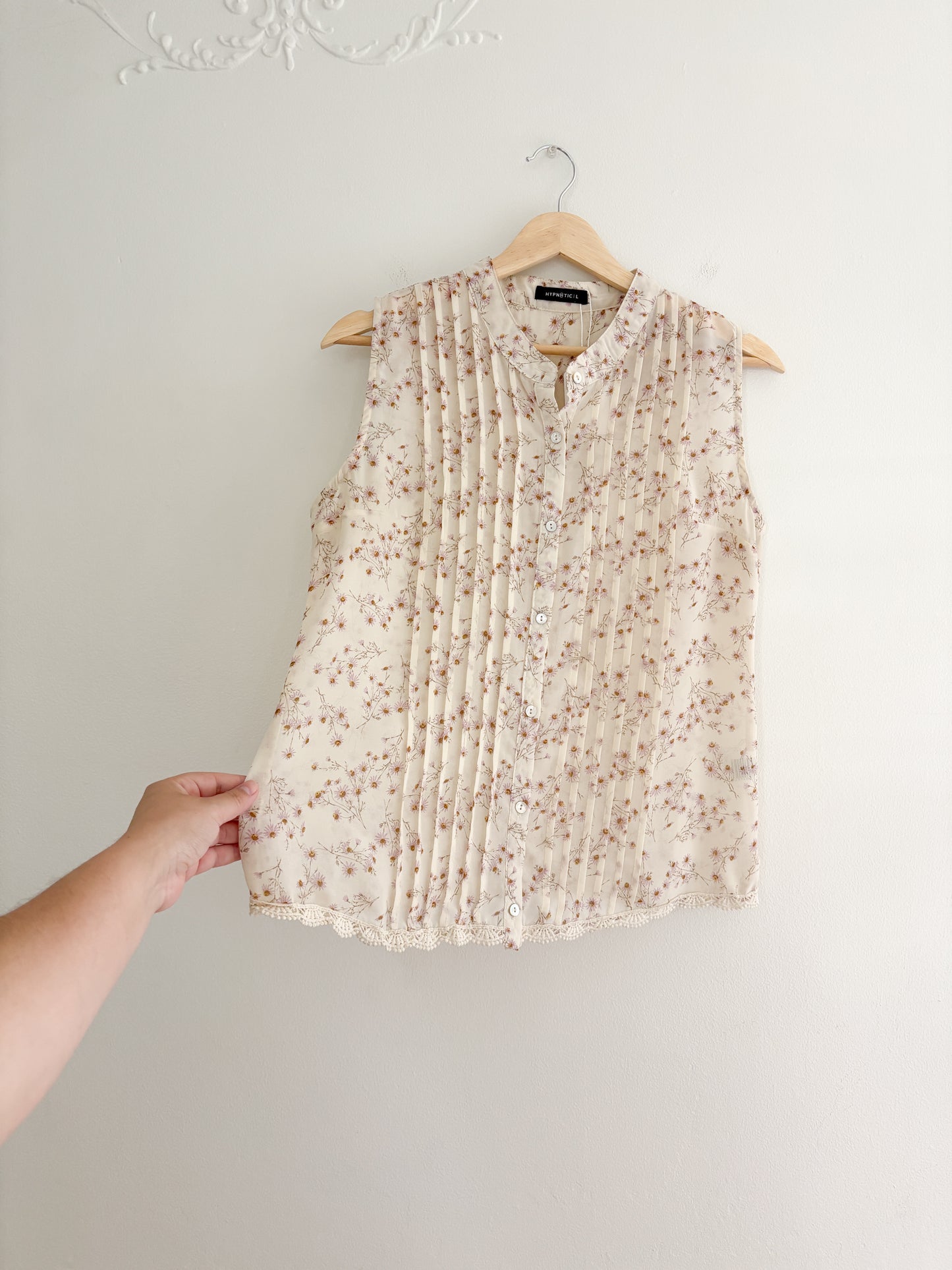 Floral Flowy Tank Top (L)