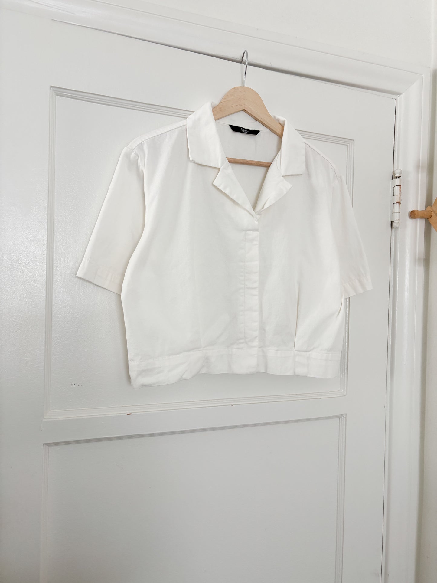 For Me White Cropped Top (M)