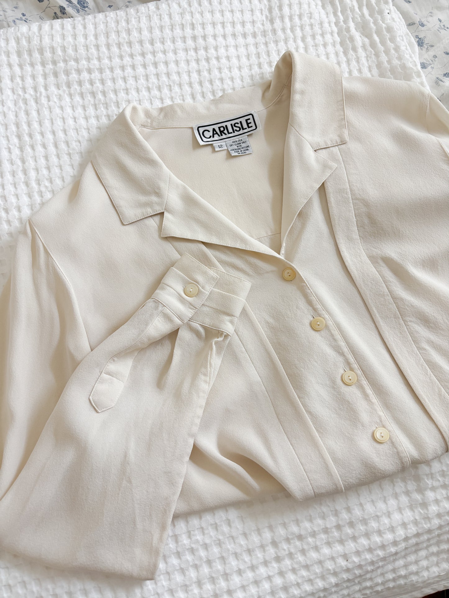 Vintage Silk Button Down (M/L)