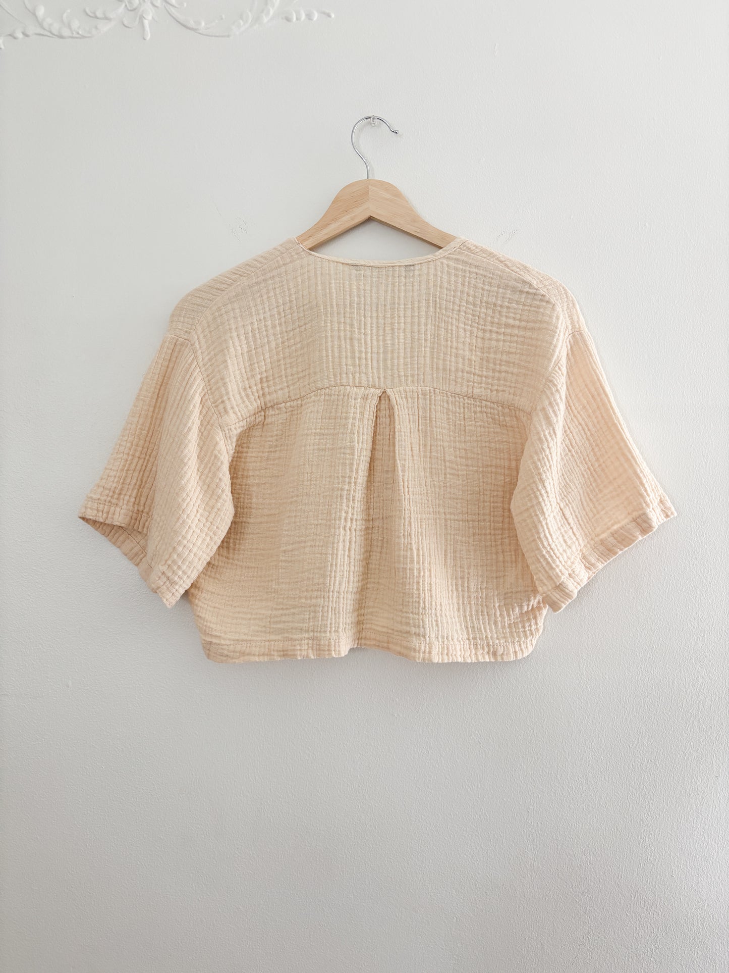 Zara gauze crop top (S)