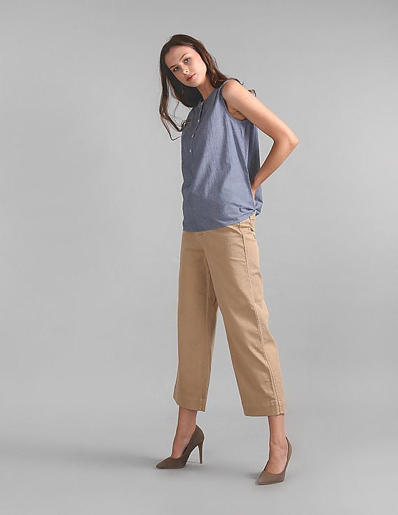 Gap High Rise Wide Leg Crop Pants (14)