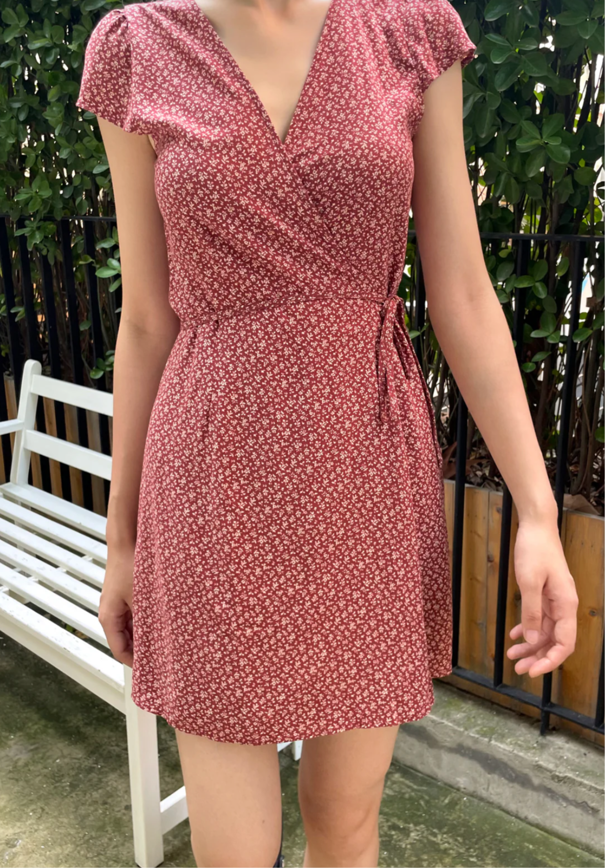 Brandy Mellville Floral Wrap dress (S/M)