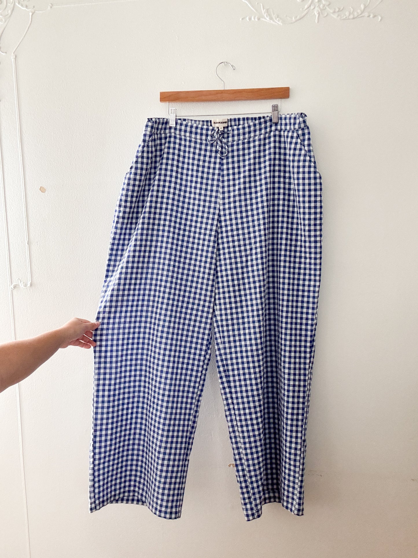 Sanderhaus Blue Gingham Pants (XL)