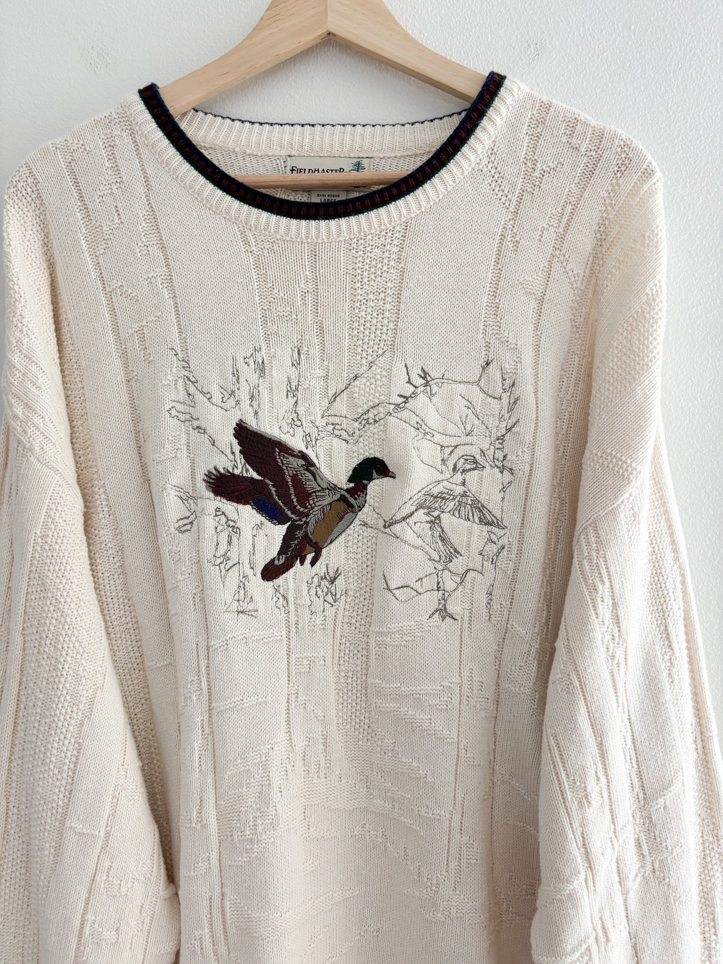 Vintage Mallard Embroidered Sweater (L)