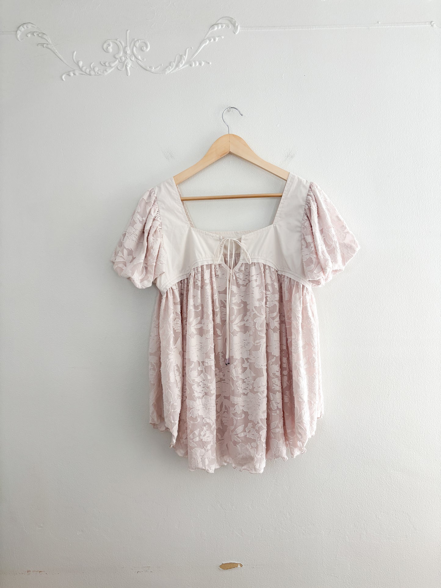 Free People Floral Baby Doll Top (M)
