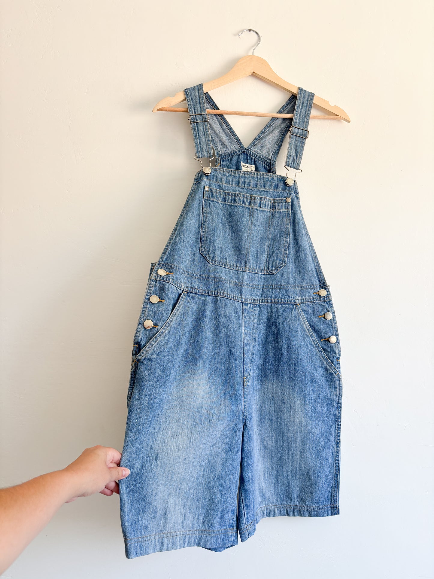 Vintage Cherokee denim shortalls (S)