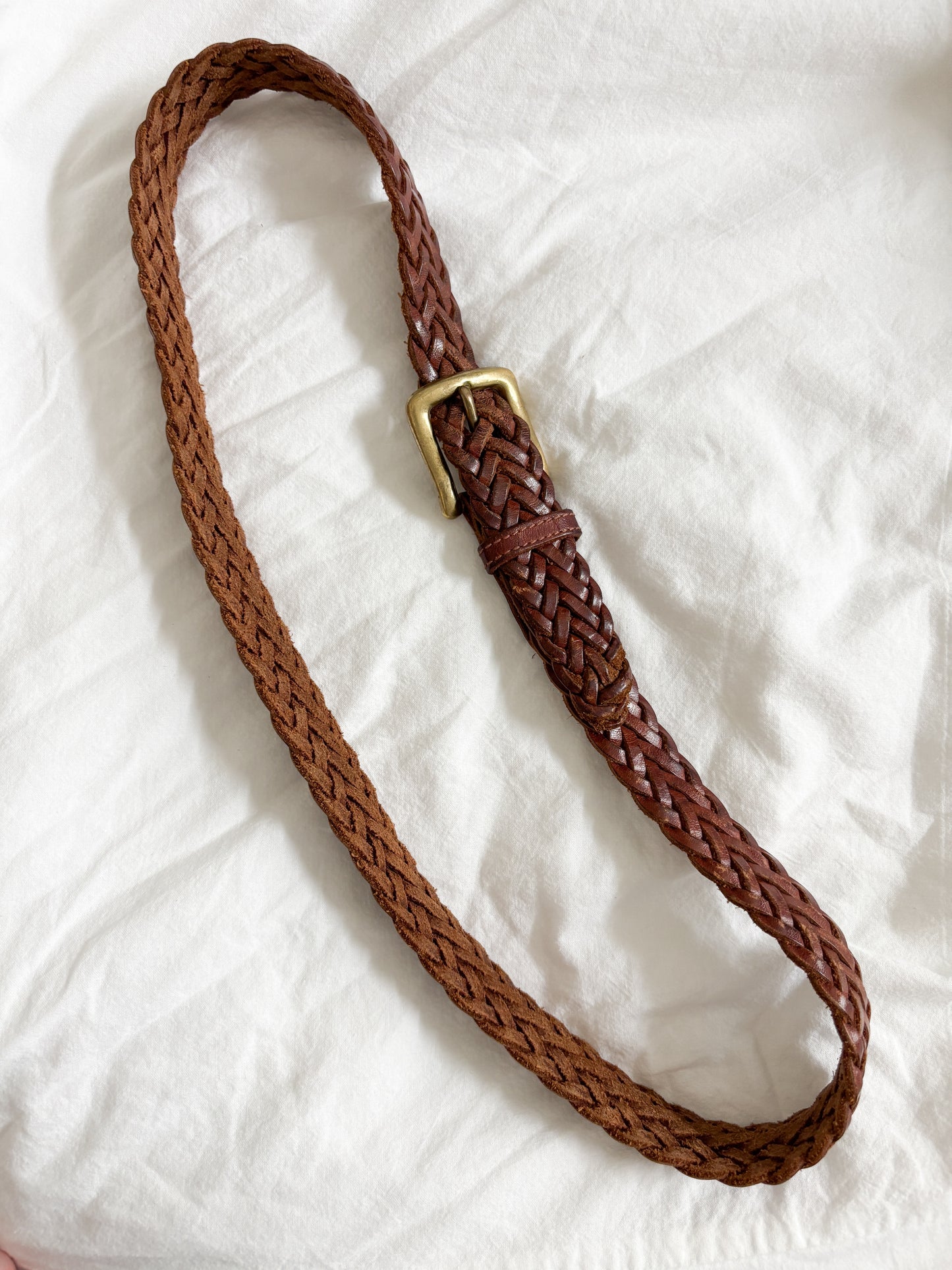 Vintage Leather Woven Belt