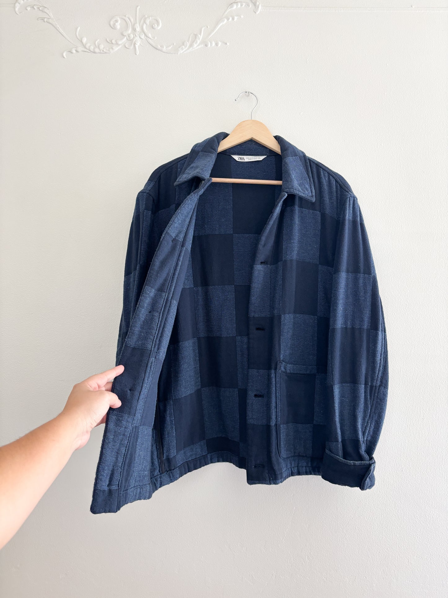 Zara Checkered Shacket (M)