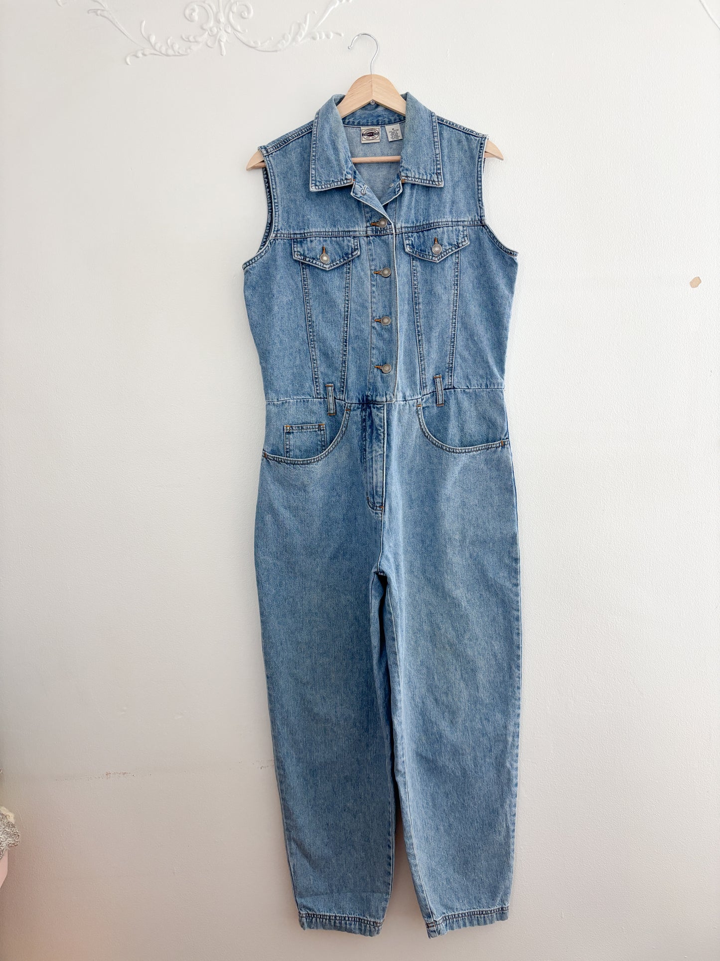 Vintage Denim Jumpsuit (M)