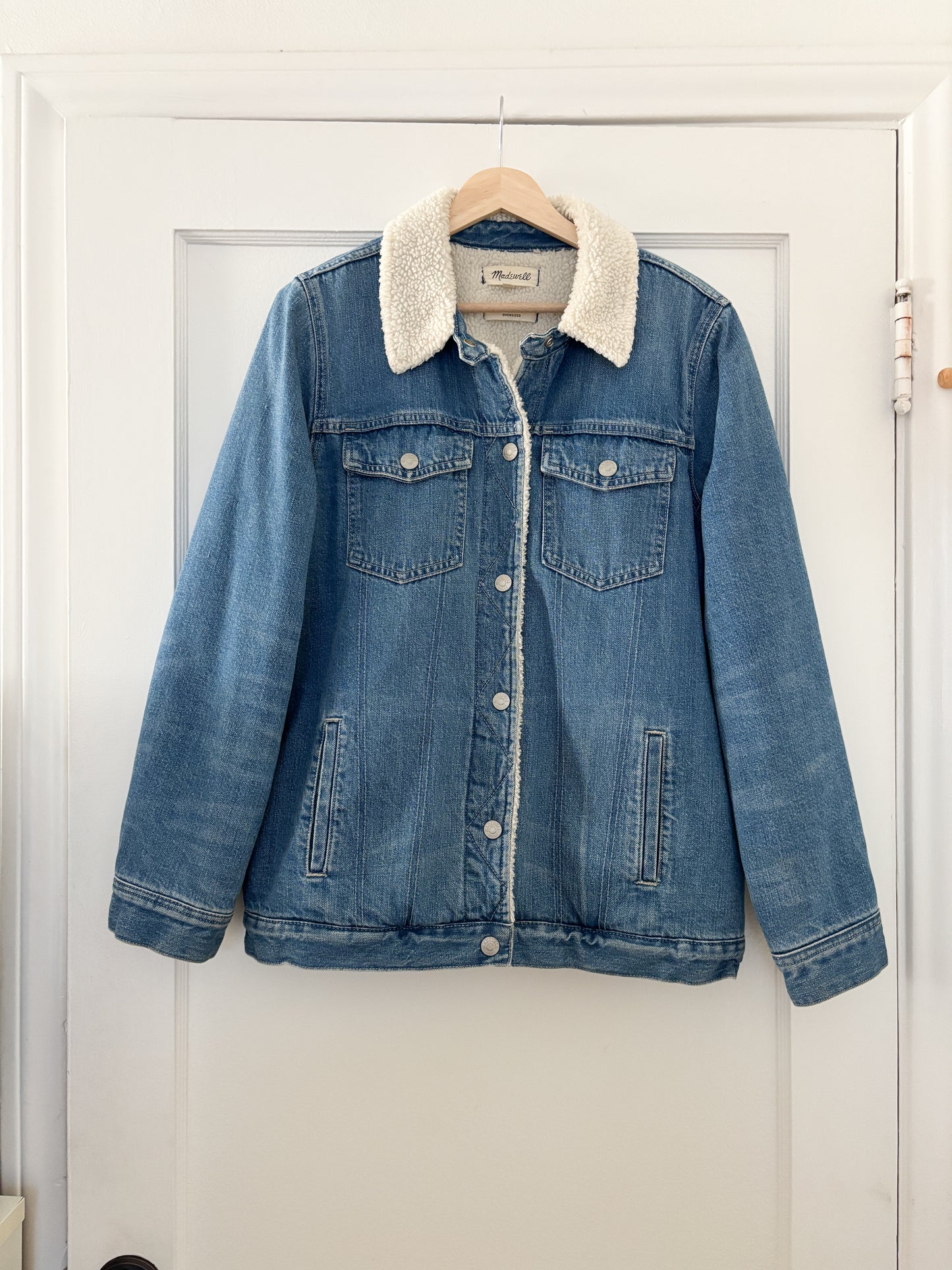 Madewell Denim Sherpa Jacket (M)