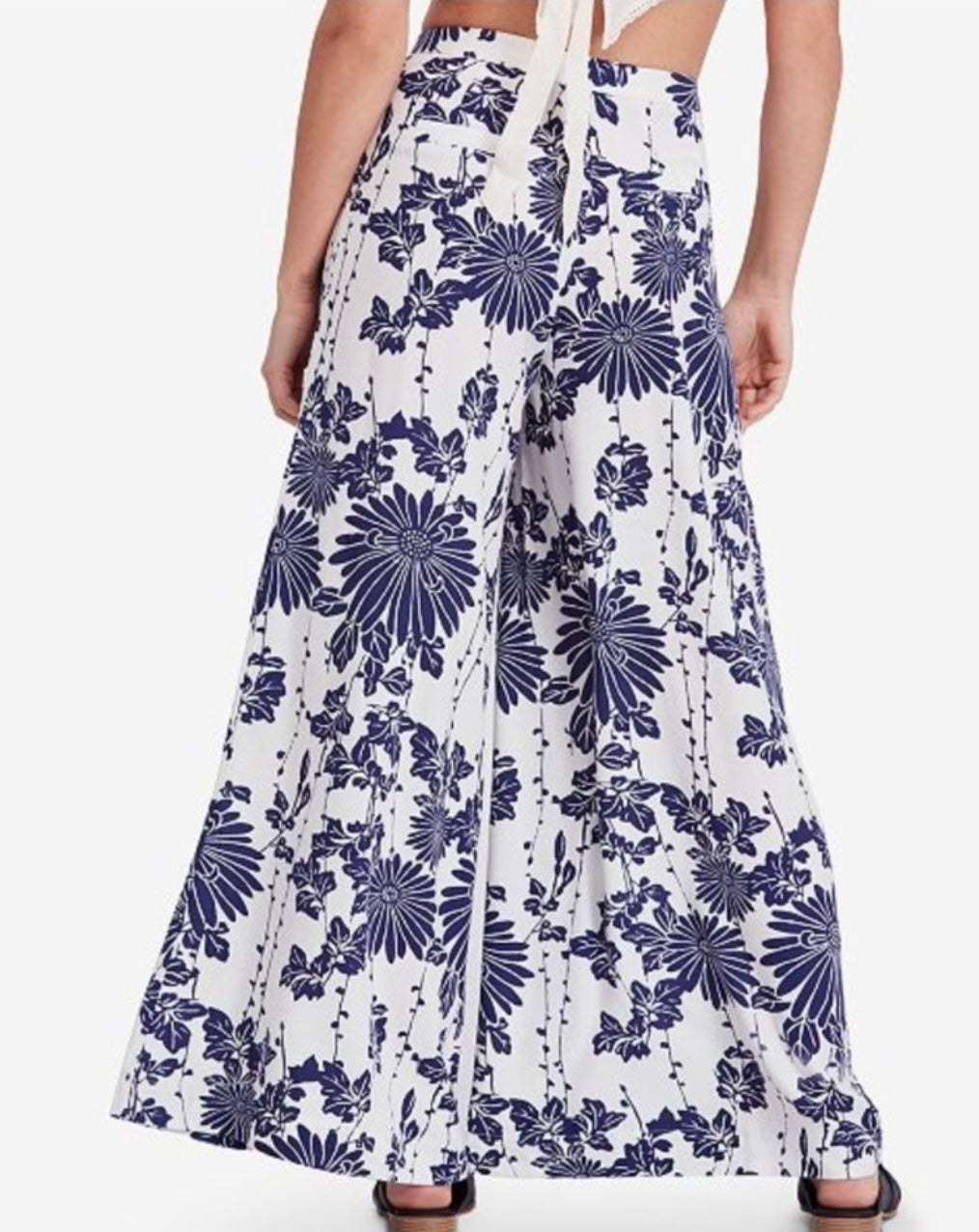 Free People Floral Blue Pants (10)