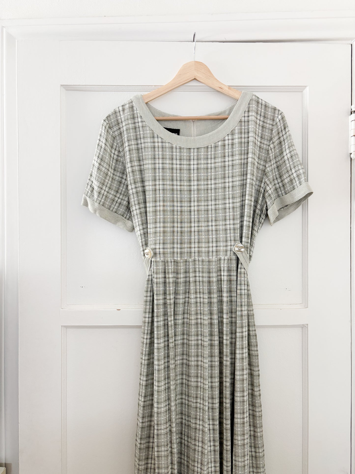 Vintage Plaid Dress (M/L)