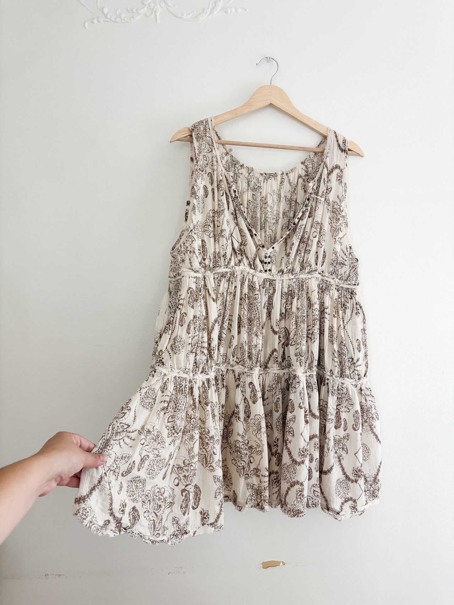 Free People Sundown Nightie Mini Dress (S)