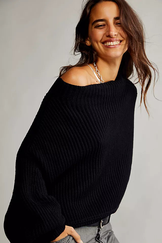 Free People Brown Knit Sweater