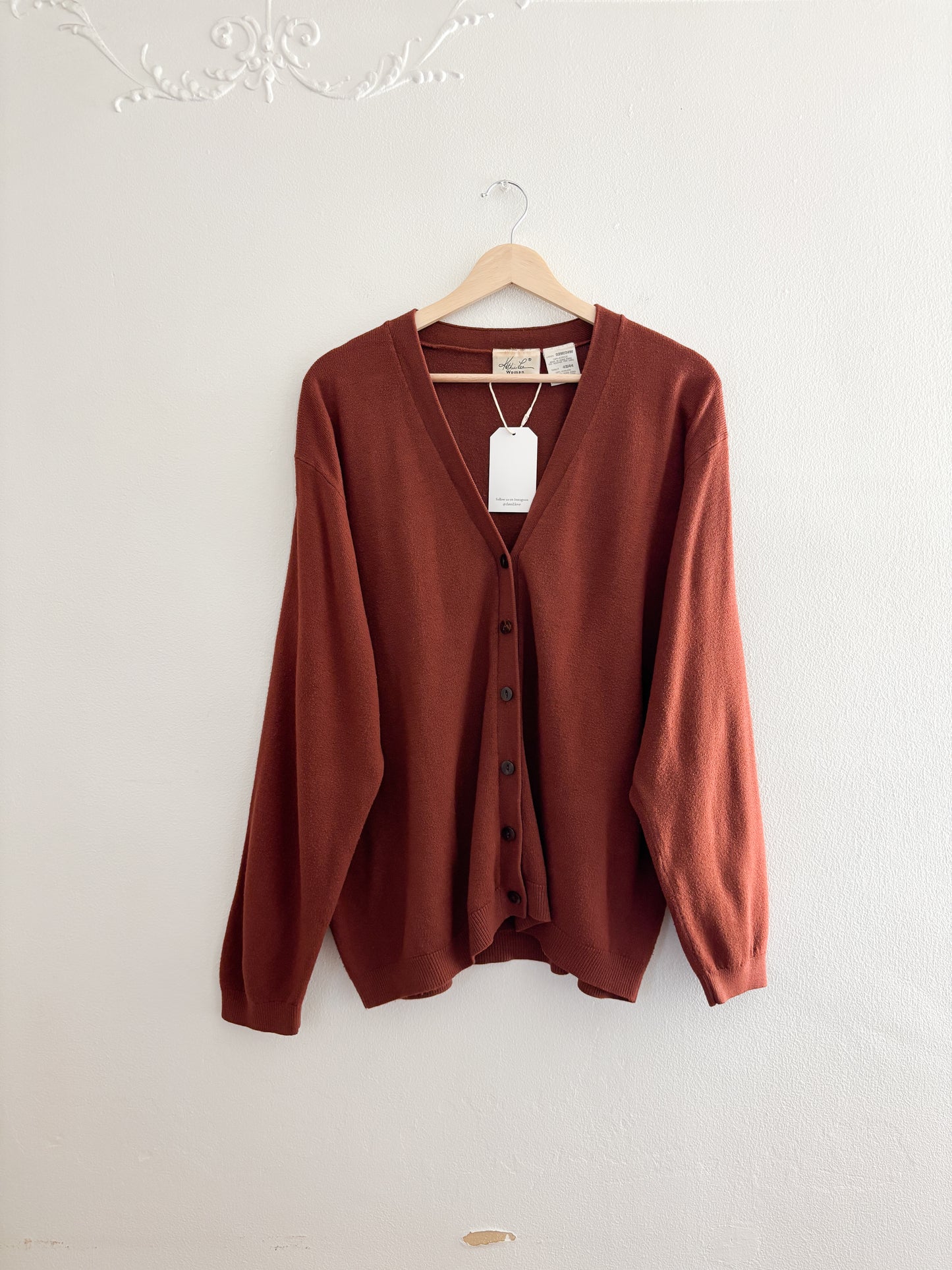 Vintage Kathie Lee Rust Cardigan