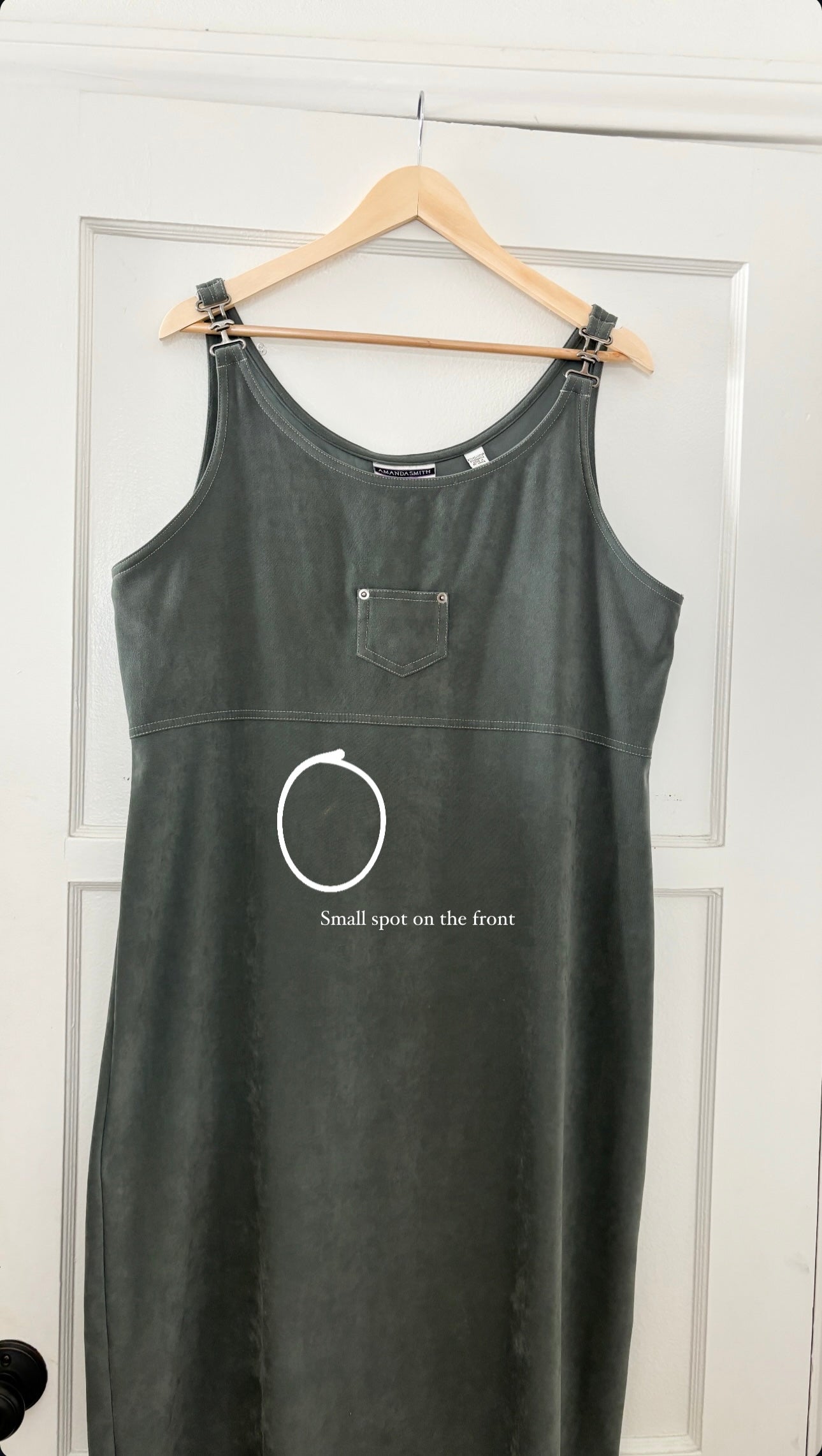 Vintage Faux Suede Dress (L)