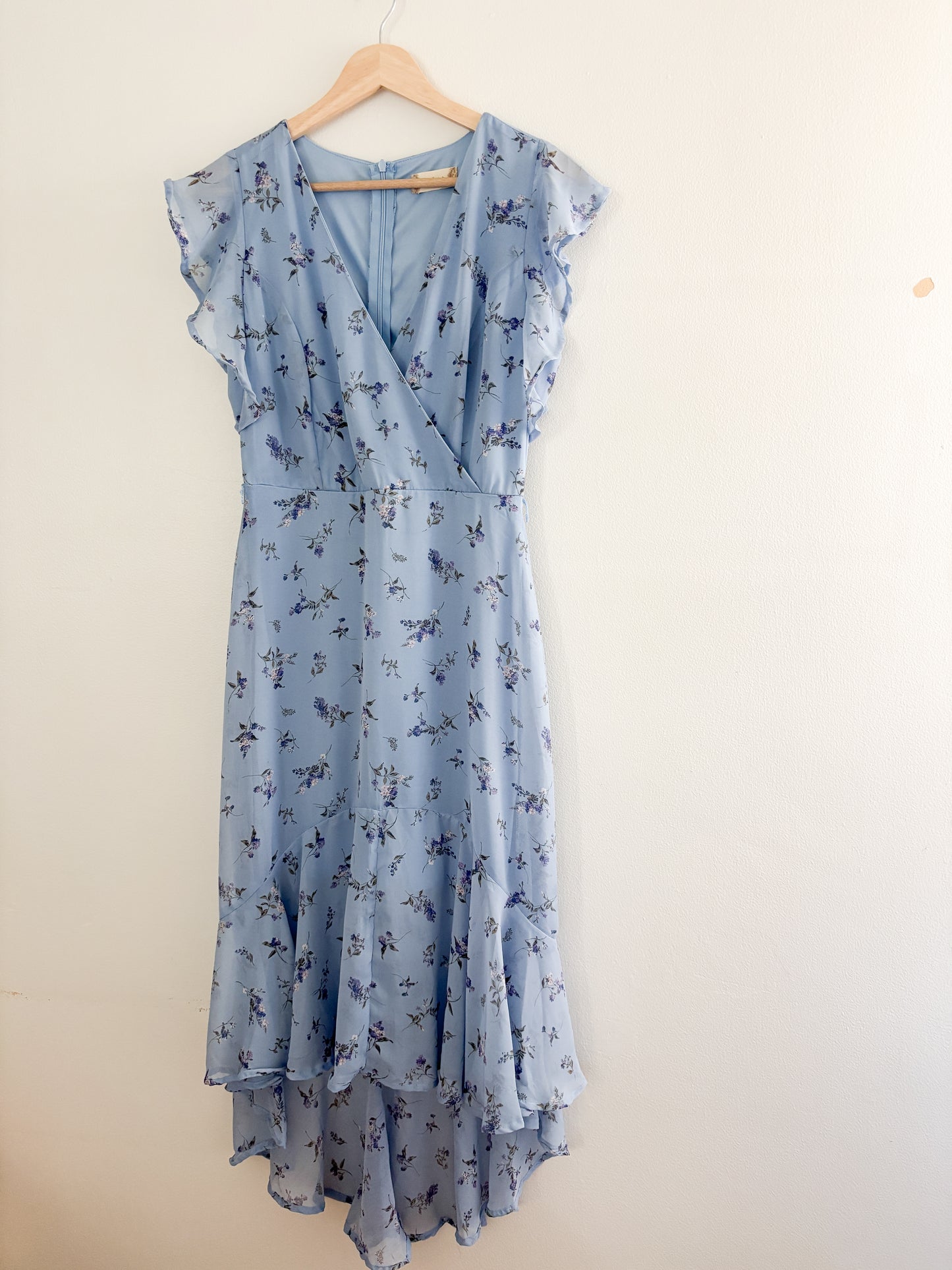 NWOT Altar’d State blue floral dress (S)