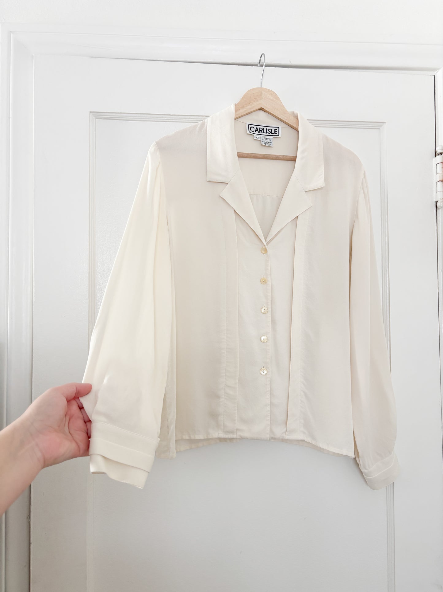 Vintage Silk Button Down (M/L)