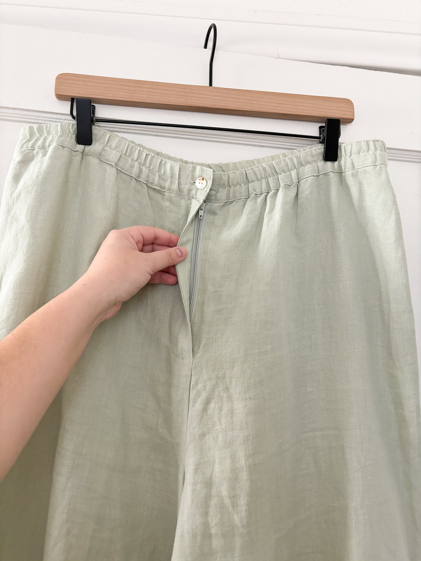 Vintage Linen Sage Set (M/L)