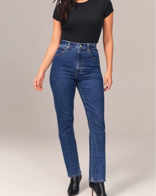 Abercrombie Slim Straight High Rise Jeans (16)