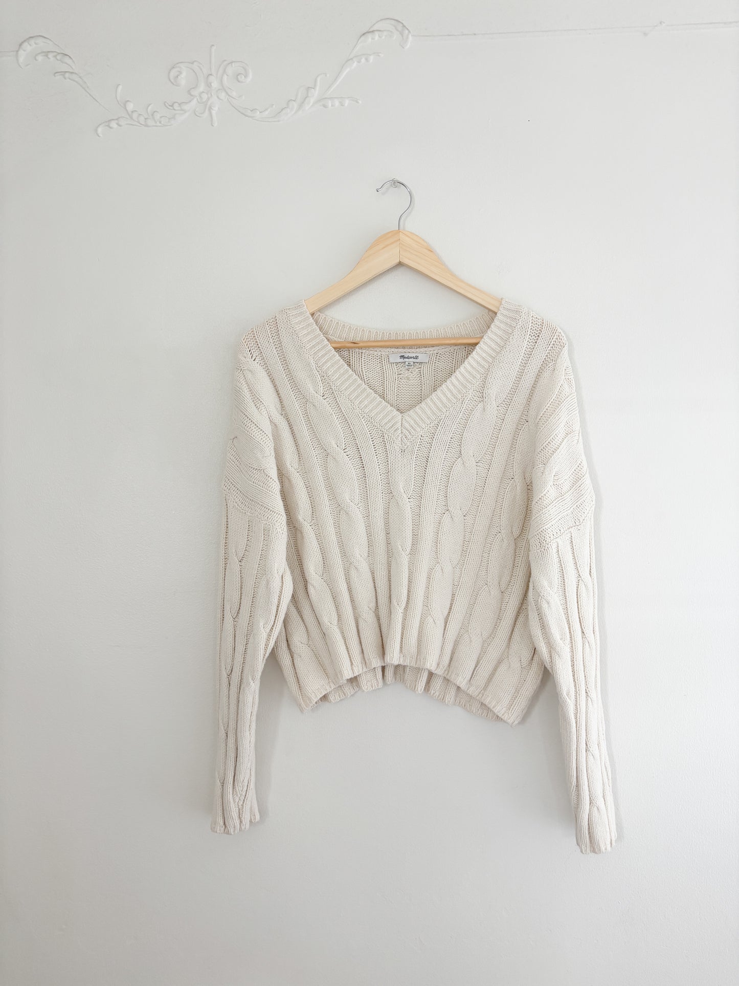 Madewell Cable Knit Sweater (XL)