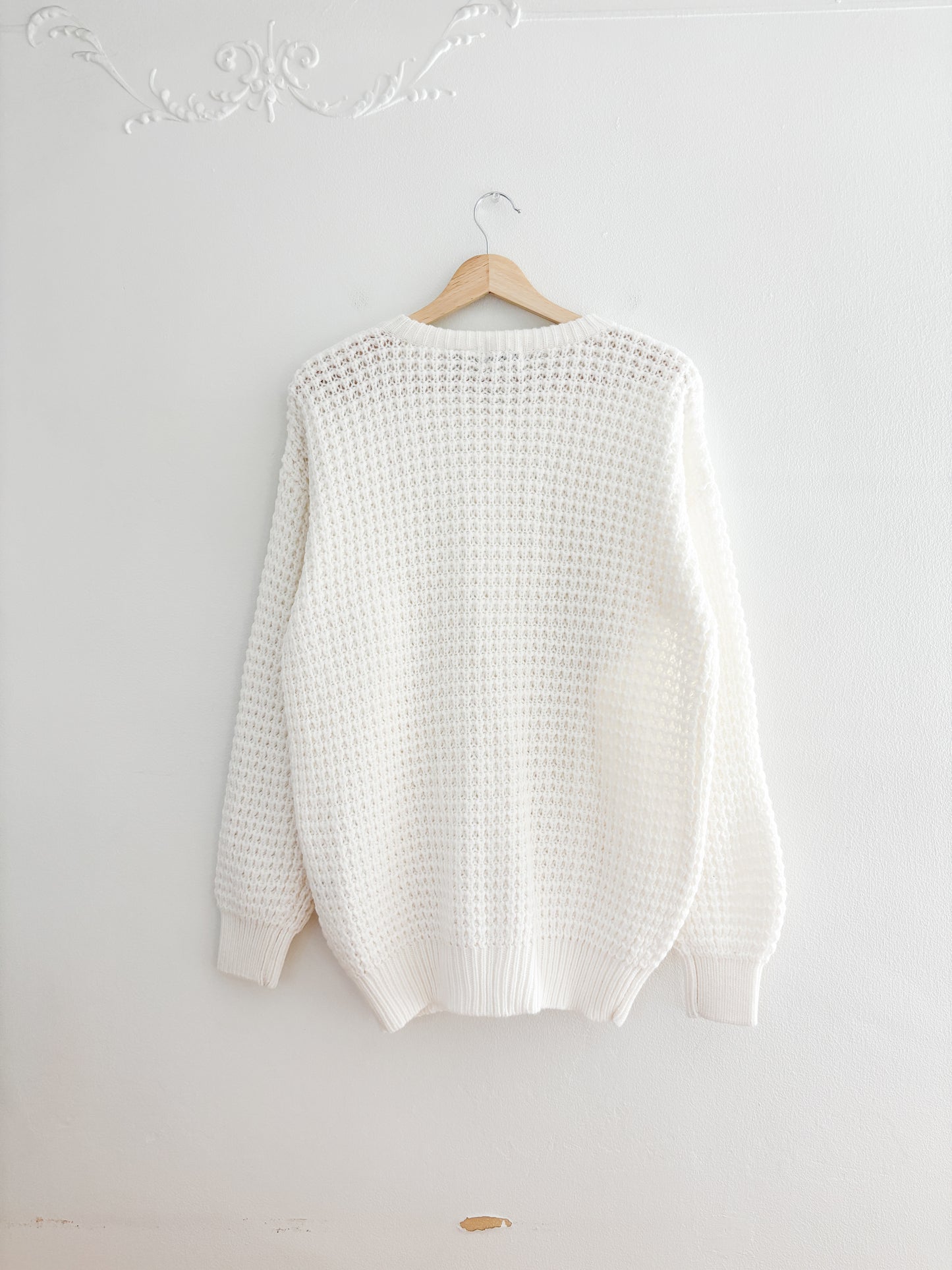 Vintage Cable knit Cardigan (L)