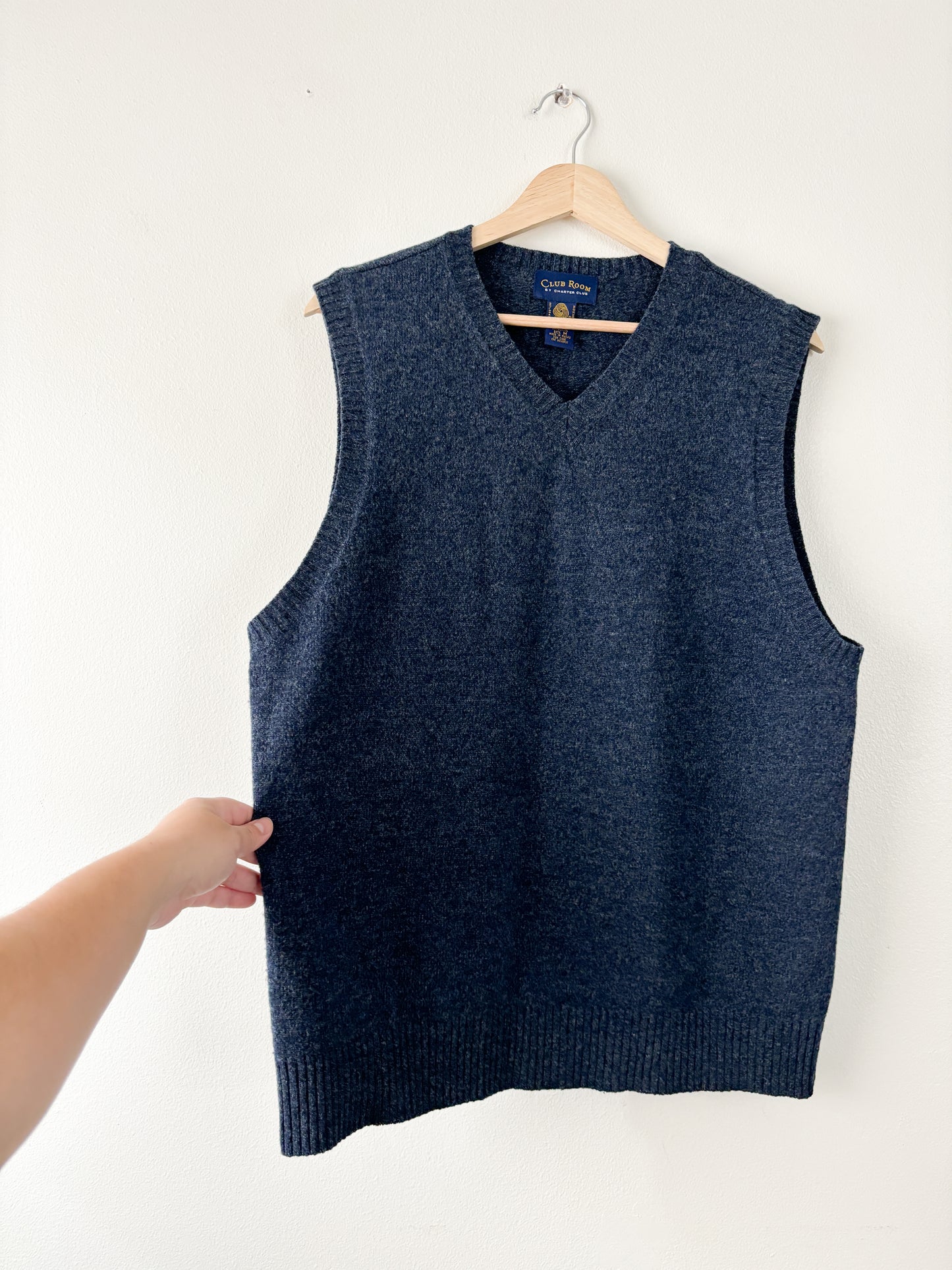 Charter Club Blue Sweater Vest