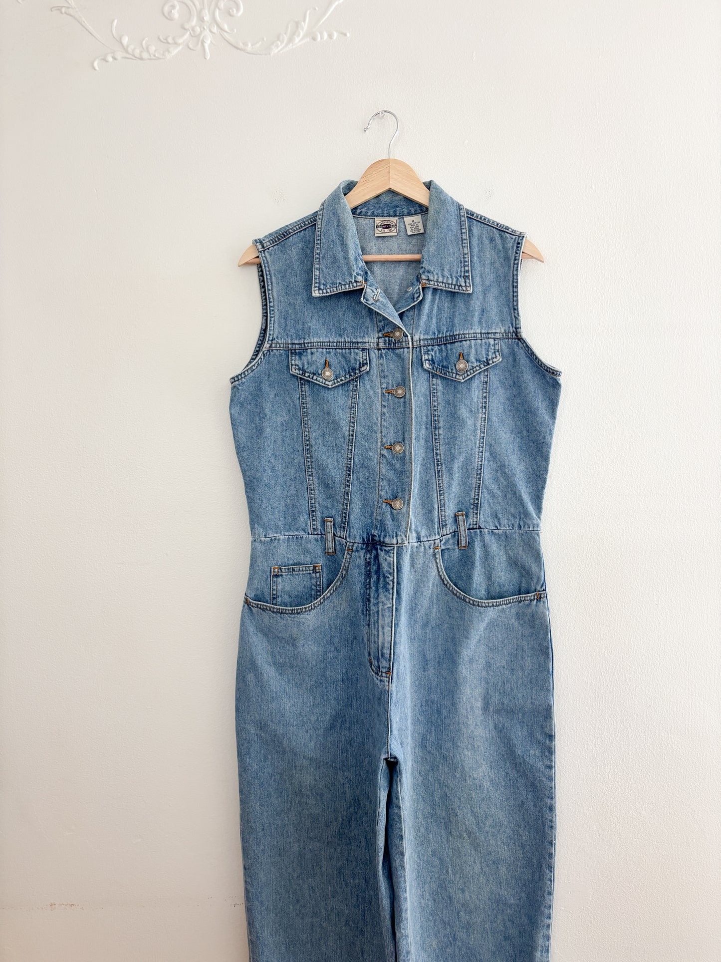 Vintage Denim Jumpsuit (M)